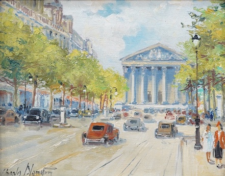 Charles Blondin (1913 - 1991), oil on canvas, Le Madeleine, signed, 20 cm x 25 cm. Condition - fair